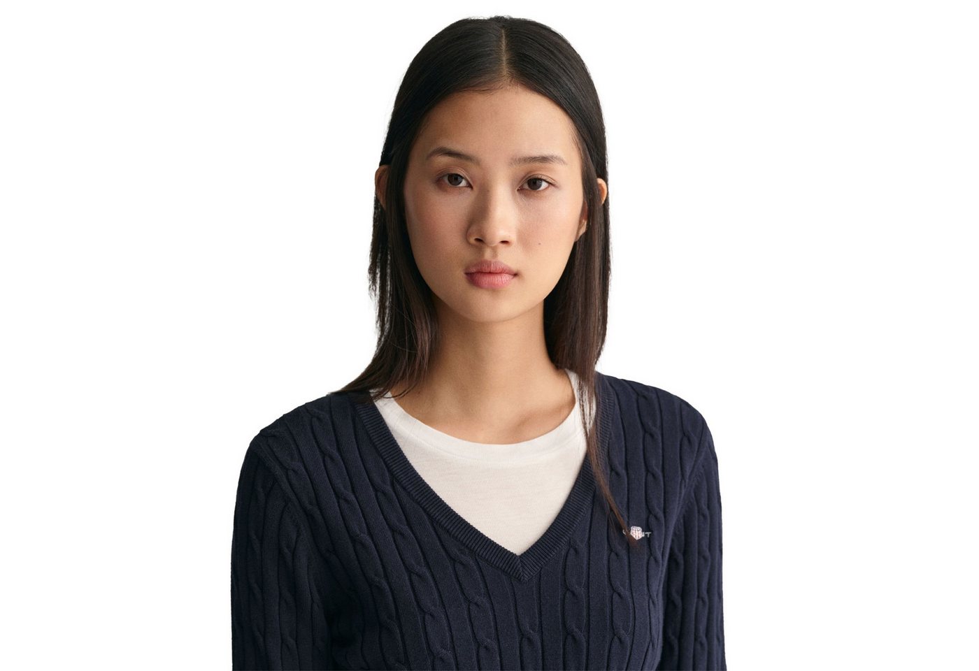 Gant Sweater Damen Strickpullover Baumwolle – Bild 5 von 5