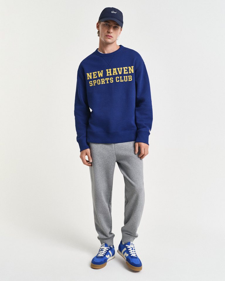 Gant Sweathose REG SHIELD SWEATPANTS mit Logostickerei unterhalb des Bunds – Bild 5 von 5