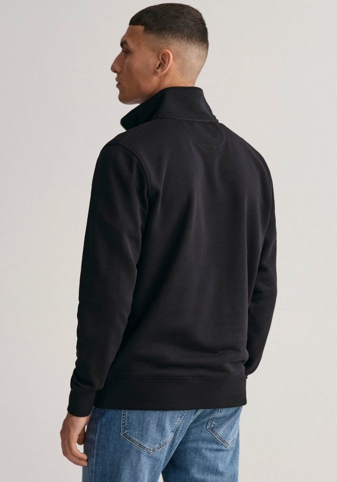 Gant Sweatshirt REG SHIELD HALF ZIP SWEAT mit Logostickerei auf der Brust – Bild 3 von 5