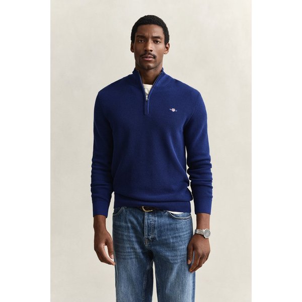 Gant Troyer MICRO TEXTURED COTTON HALF ZIP Regular fit mit Troyerkragen