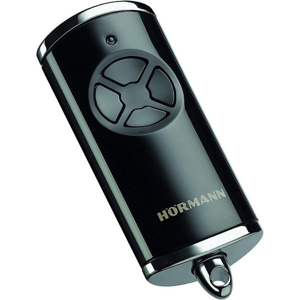 Hörmann Garagentor-Funkempfänger Hörmann Handsender HSE4 868-BS Hochglanz Chrom schwarz Fernbedienung