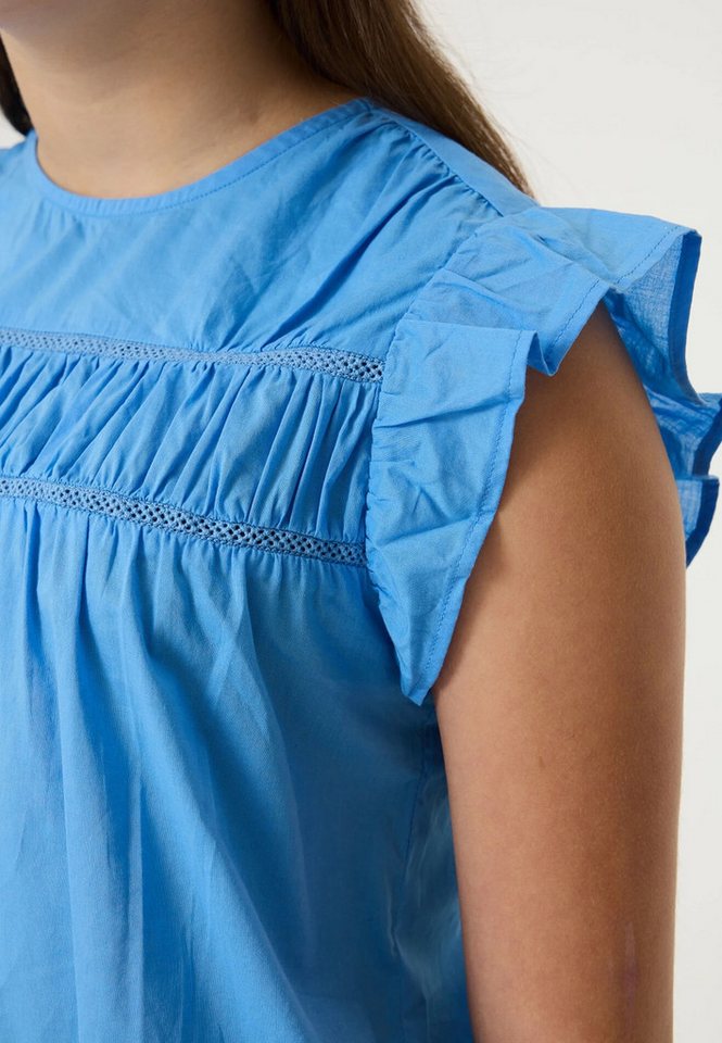 Garcia Kurzarmbluse Mädchen Bluse aus Baumwolle mit Häkeleinsätzen – Bild 4 von 4