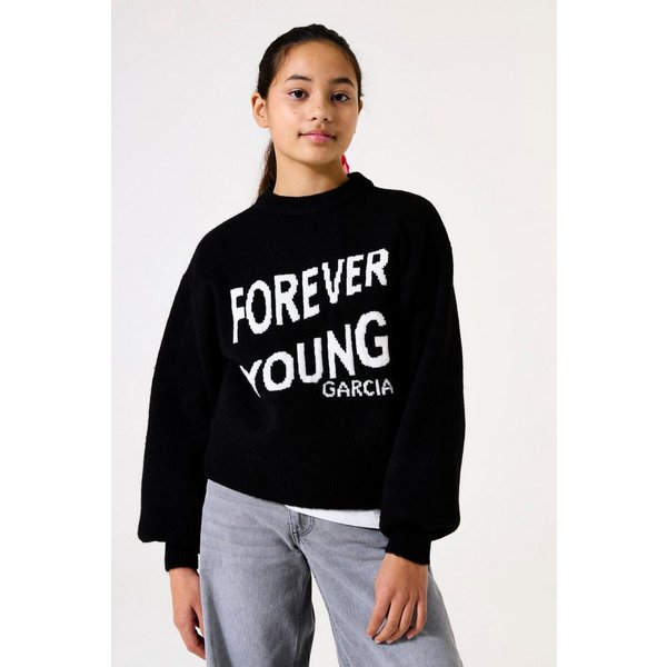 Garcia Rundhalspullover mit Schriftzug for GIRLS