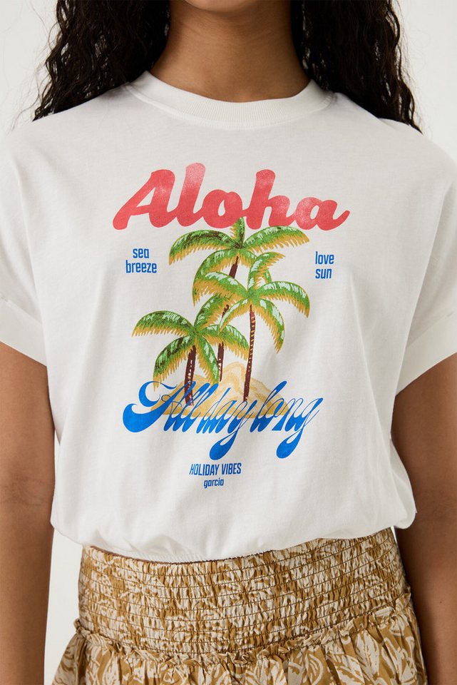 Garcia Rundhalsshirt kurz, mit großém Frontprint, for Girls – Bild 2 von 5