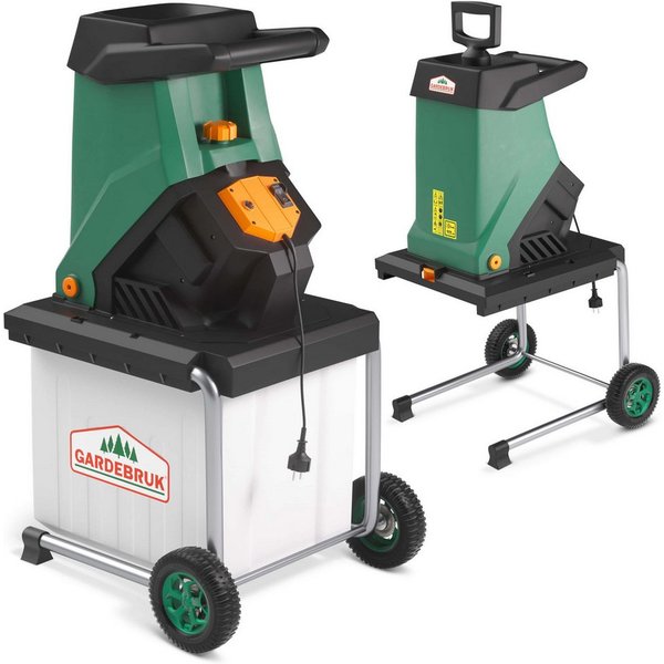 Gardebruk Messerhäcksler, Messerhäcksler 3100 W max. 40 mm Aststärke 50 L Auffangbox