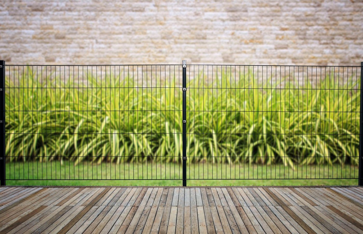 GARDEN 'N' MORE Doppelstabmattenzaun Standard, (11-St), 5 Elemente für 10 m, LxH: 200 x 83 cm, mit 6 Pfosten – Bild 2 von 2