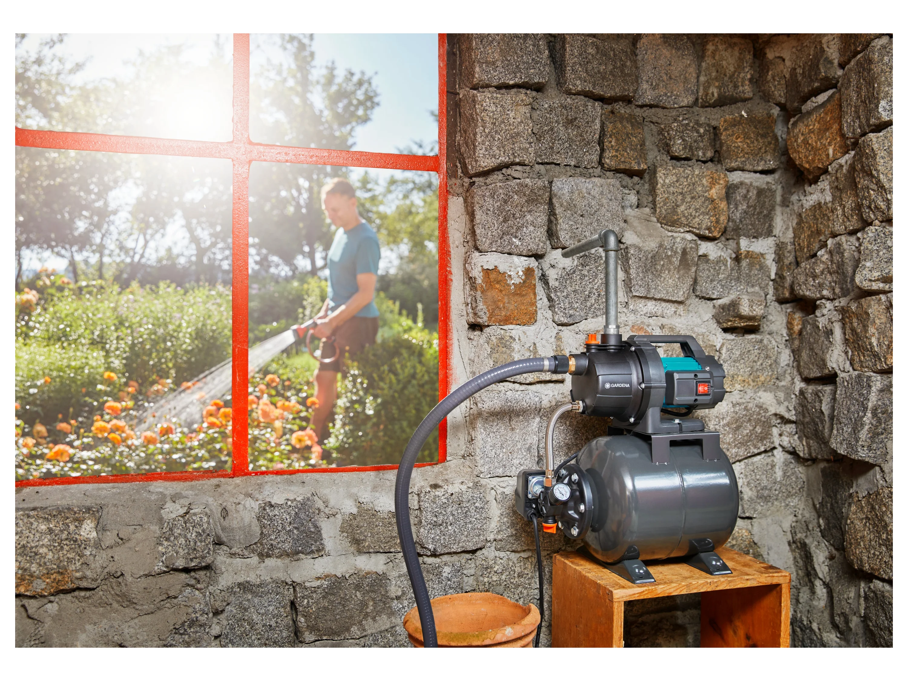 GARDENA Hauswasserwerk »3700/4«, nachhaltige Wasserversorgung – Bild 2 von 2