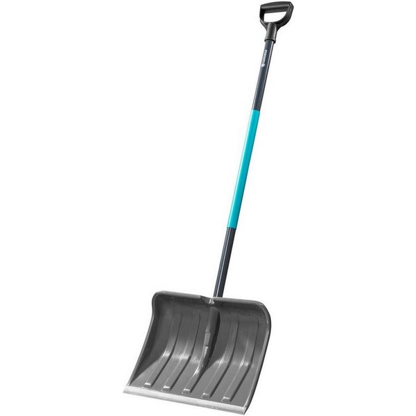 GARDENA Schneeschieber 17550-30, (Einzeln), Aluminium-Profilkante, D-Griff