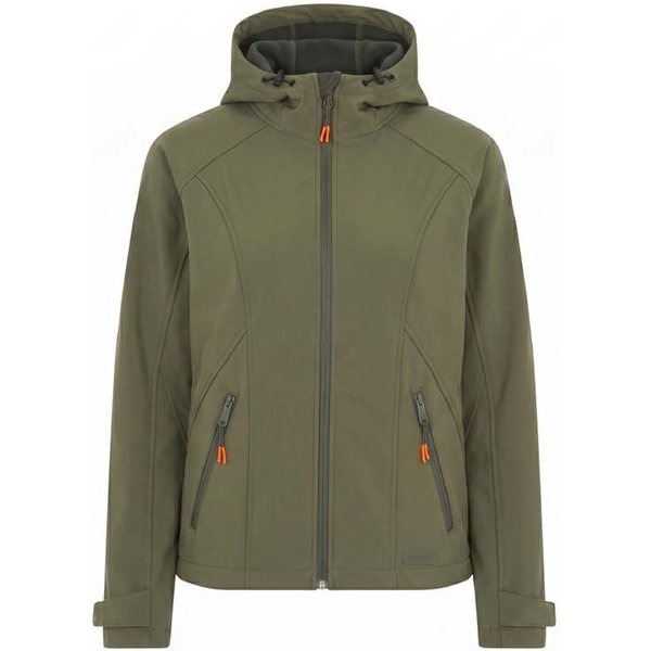 GARDENA Softshelljacke Damen-Funktionsjacke (1-St) mit Kapuze, wind- und wasserabweisend
