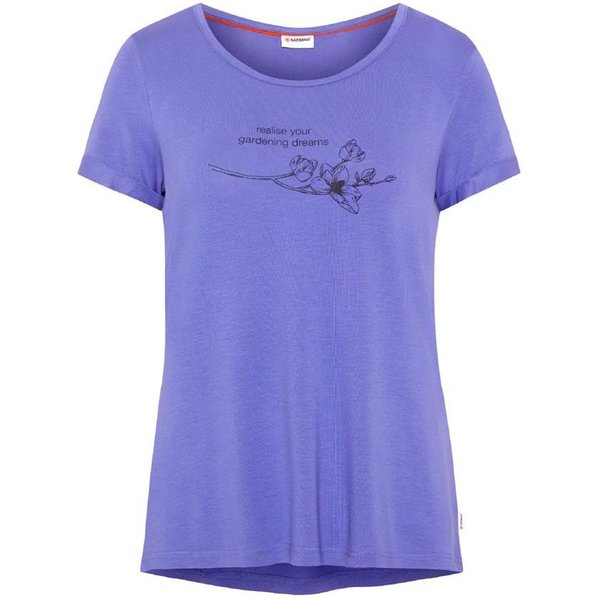 GARDENA T-Shirt Damen, lockere Passform mit Frontprint, moderne A-Shape-Passform, weiche Stretch-Viskose