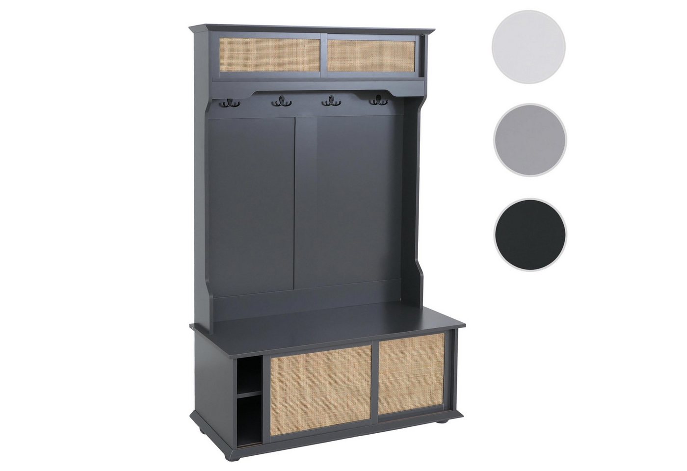 MCW Garderobe MCW-P25, Mit Fußbodenschonern – Bild 3 von 5
