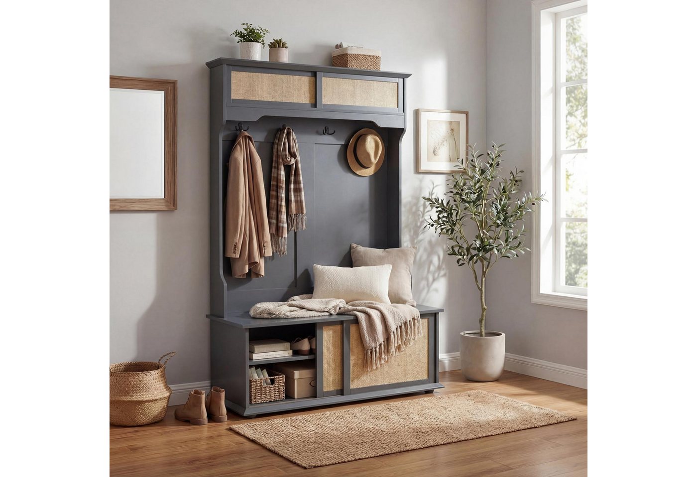 MCW Garderobe MCW-P25, Mit Fußbodenschonern – Bild 5 von 5