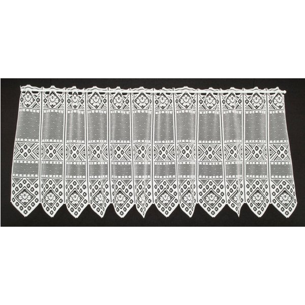 Gardinen Kranzusch Scheibengardine Blume Muster (1 St), Stangendurchzug, transparent, Stablöcher,transparent,verschiedene Höhen, Breiten