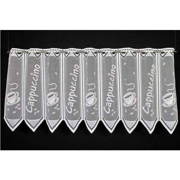Gardinen Kranzusch Scheibengardine Cappuccino (1 St), Stangendurchzug, transparent, Stablöcher,transparent