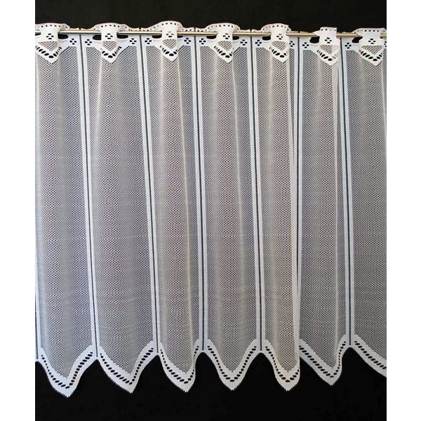 Gardinen Kranzusch Scheibengardine neutral (1 St), Stangendurchzug, transparent, Stablöcher,transparent,verschiedene Höhen, Breiten