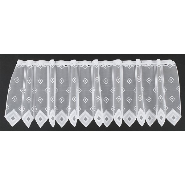 Gardinen Kranzusch Scheibengardine Quadrate (1 St), Stangendurchzug, transparent, Stablöcher,transparent,verschiedene Höhen, Breiten
