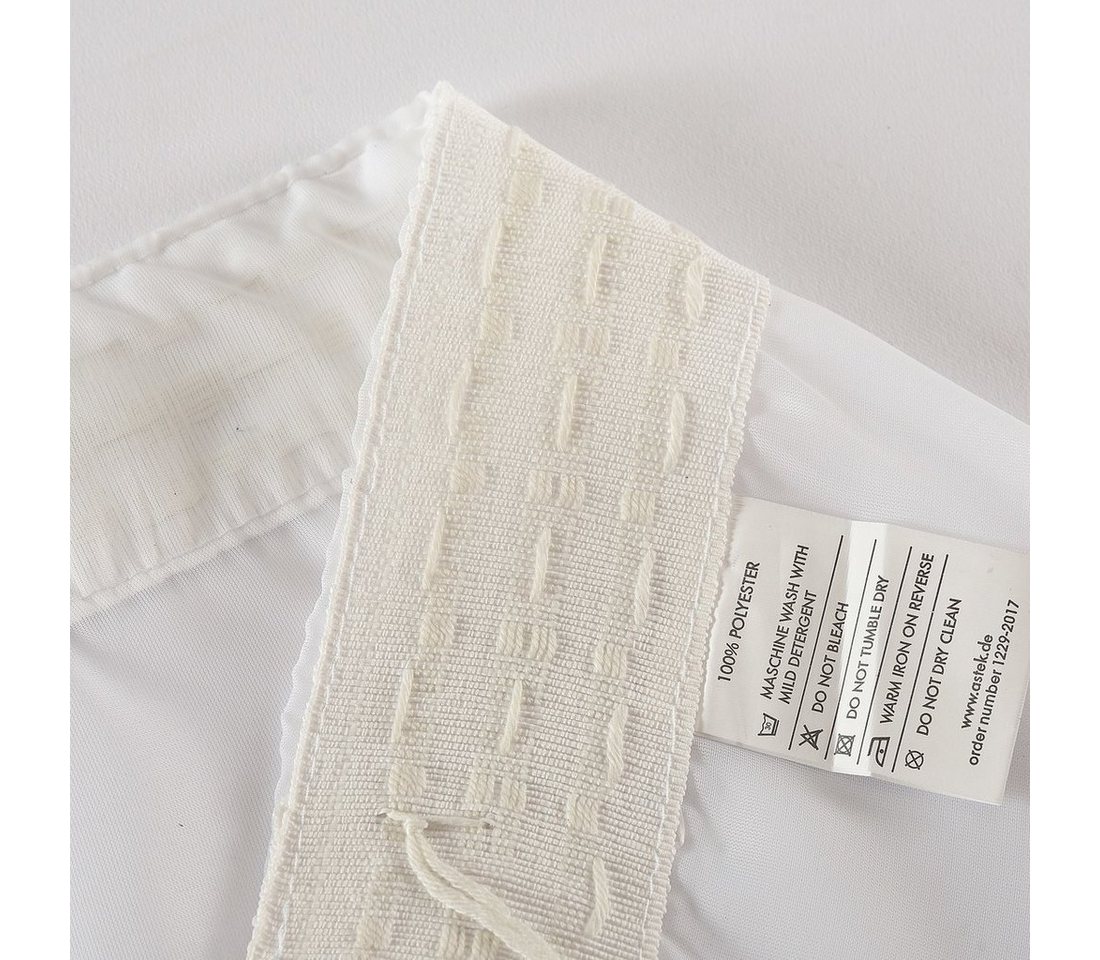 Gardinenbox Gardine (1 St), Kräuselband, transparent, Voile, Store Voile Bleibandabschluß 610011 – Bild 4 von 5
