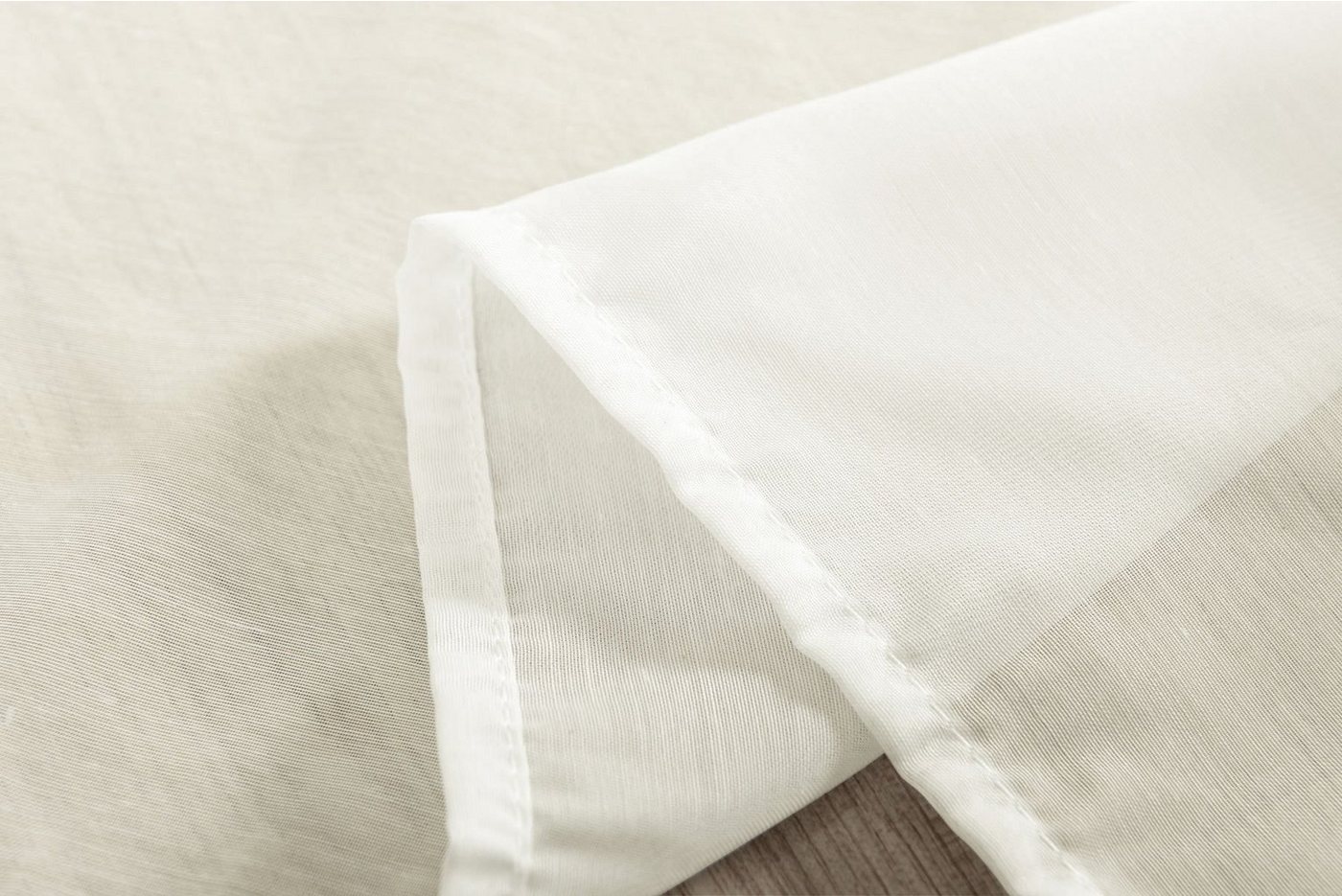 Gardinenbox Gardine (1 St), verdeckte Schlaufen, transparent, Batist, Store Batist Cotton Look Universalband 61500 – Bild 4 von 5