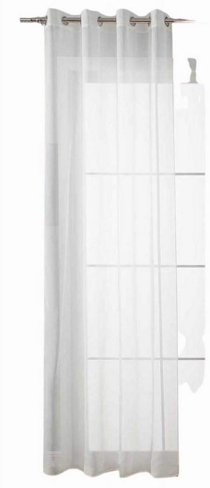 Gardinenbox Gardine (1 St), Ösen, transparent, Voile, Store Bleibandabschluß 20332-cn-o – Bild 2 von 5