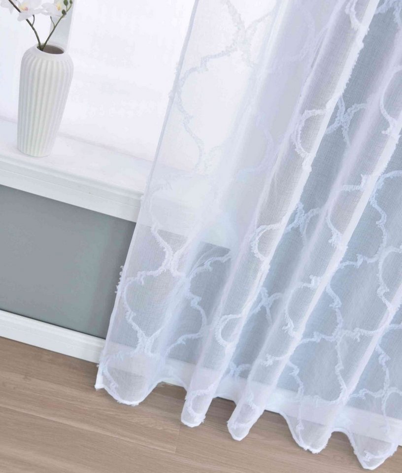 Gardinenbox Gardine (1 St), Multifunktionsband, transparent, Polyester, Lacework »VALENCIA« Multiband Scherli 2023440 – Bild 5 von 5