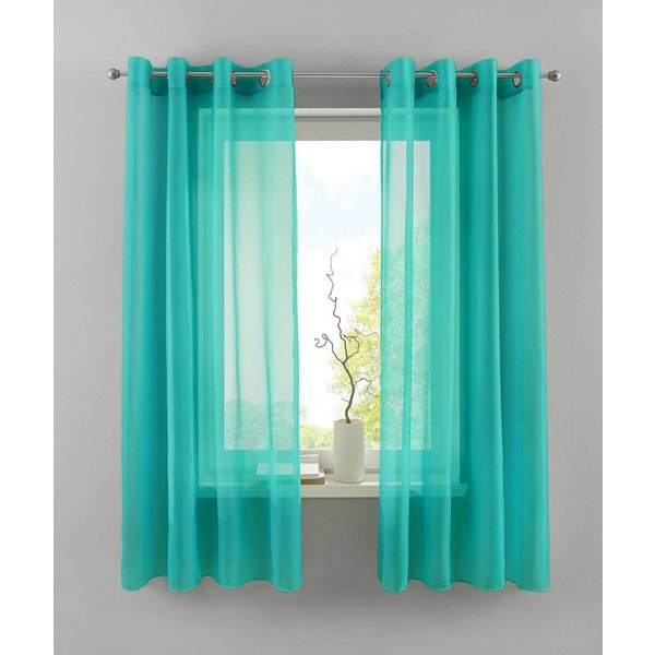 Gardinenbox Gardine (2 St), Ösen, transparent, Voile, 2er Set Transparent »Basel« Bleiband Store 20332TR2