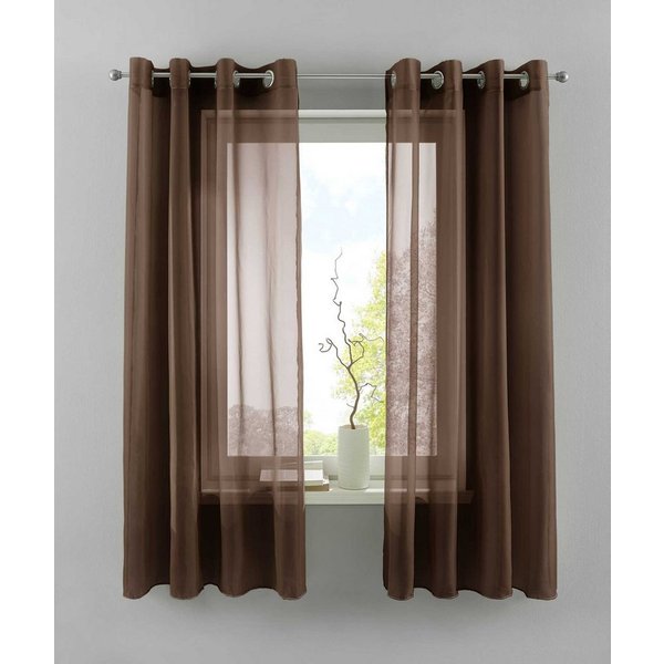 Gardinenbox Gardine (2 St), Ösen, transparent, Voile, 2er Set Transparent »Basel« Bleiband Store 20332TR2