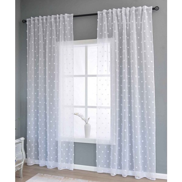 Gardinenbox Gardine (2 St), Multifunktionsband, transparent, Polyester, »VALENCIA« Multiband Scherli 2023420-80