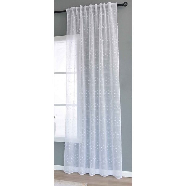 Gardinenbox Schiebegardine (1 St), Multifunktionsband, transparent, Polyester, Pompom »VALENCIA« Multiband Scherli 2023400