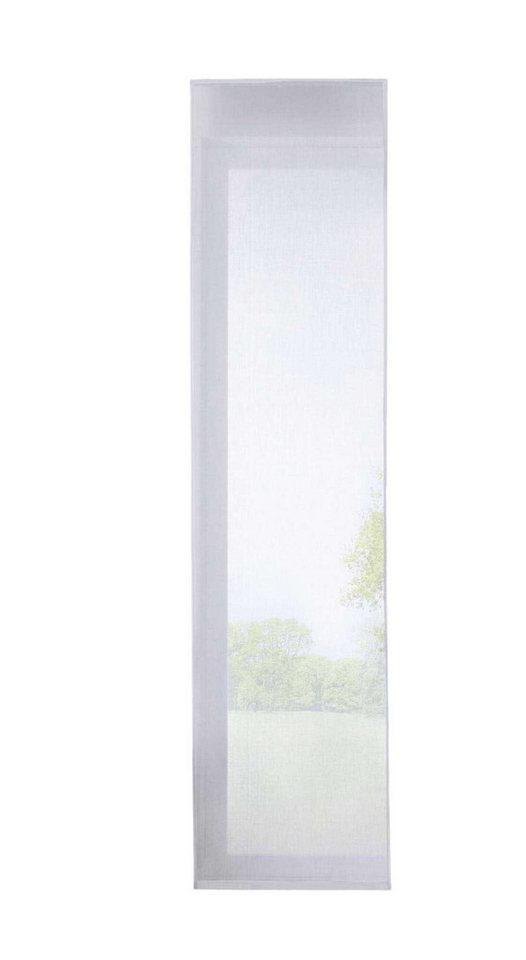 Gardinenbox Schiebegardine (1 St), Kräuselband, halbtransparent, Voile, Flächenvorhang »Nizza« Baumwoll-Voile 2019032 – Bild 2 von 5