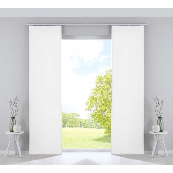 Gardinenbox Schiebegardine (2 St), Klettband, verdunkelnd, Samt, Milano Samt blickdicht Blackout Paneelwagen 203571-2-o