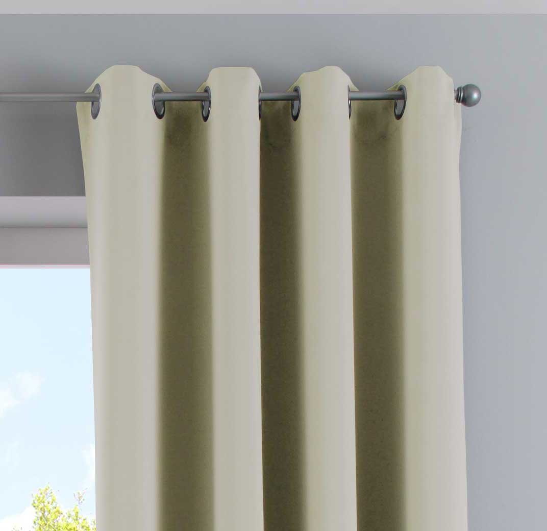Gardinenbox Verdunkelungsvorhang (2 St), Ösen, verdunkelnd, Polyester, »NewYork« Thermo-Gardinen Blackout 201920600-2 – Bild 2 von 5