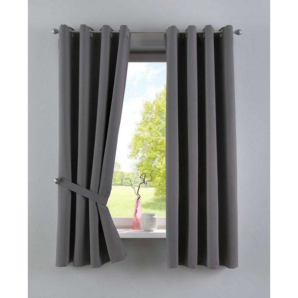 Gardinenbox Verdunkelungsvorhang (2 St), Ösen, verdunkelnd, Polyester, »NewYork« Thermo-Gardinen Blackout 201920600-2