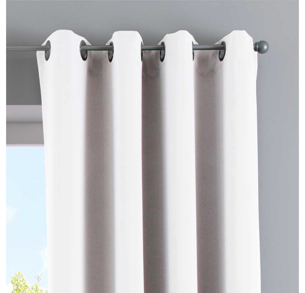 Gardinenbox Verdunkelungsvorhang (2 St), Ösen, verdunkelnd, Polyester, »NewYork« Thermo-Gardinen Blackout 201920600-2 – Bild 2 von 5