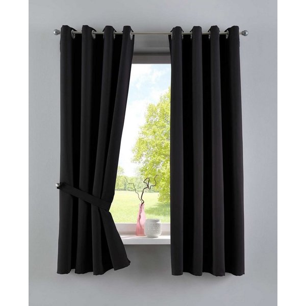 Gardinenbox Verdunkelungsvorhang (2 St), Ösen, verdunkelnd, Polyester, »NewYork« Thermo-Gardinen Blackout 201920600-2