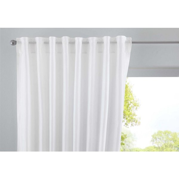 Gardinenbox Vorhang (1 St), verdecketeSchlaufen, transparent, Cationic »JENA« Blickdicht Leinen Optik Meliert extra Breit 2019037