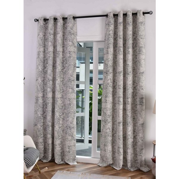 Gardinenbox Vorhang (2 St), Ösen, abdunkelnd, Jacquard, Wendevorhänge 245x140 cm beidseitg nutzbar 2023310-2