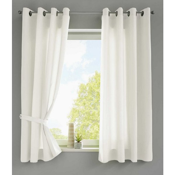 Gardinenbox Vorhang (2 St), Ösen, blickdicht, Microsatin, »Berlin« Blickdicht Microsatin Lichtdurchlässig 20405N2
