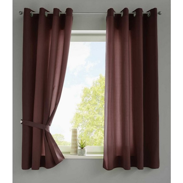 Gardinenbox Vorhang (2 St), Ösen, blickdicht, Microsatin, »Berlin« Blickdicht Microsatin Lichtdurchlässig 20405N2