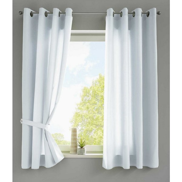 Gardinenbox Vorhang (2 St), Ösen, blickdicht, Microsatin, »Berlin« Blickdicht Microsatin Lichtdurchlässig 20405N2