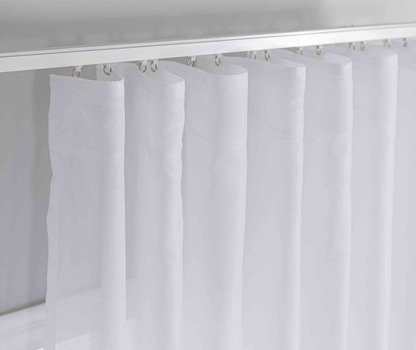 Gardinenbox Vorhang (3 St), Multifunktionsband, blickdicht, Cationic, 2 Vorhänge Leinenoptik, 1 Gardine Voile Batist 2025100-110S1 – Bild 2 von 5