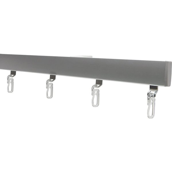 Garduna Gardinenschiene Garduna SmartGlide!, Gardinenschiene Silber, 1-läufig, gebohrt, Aluminium