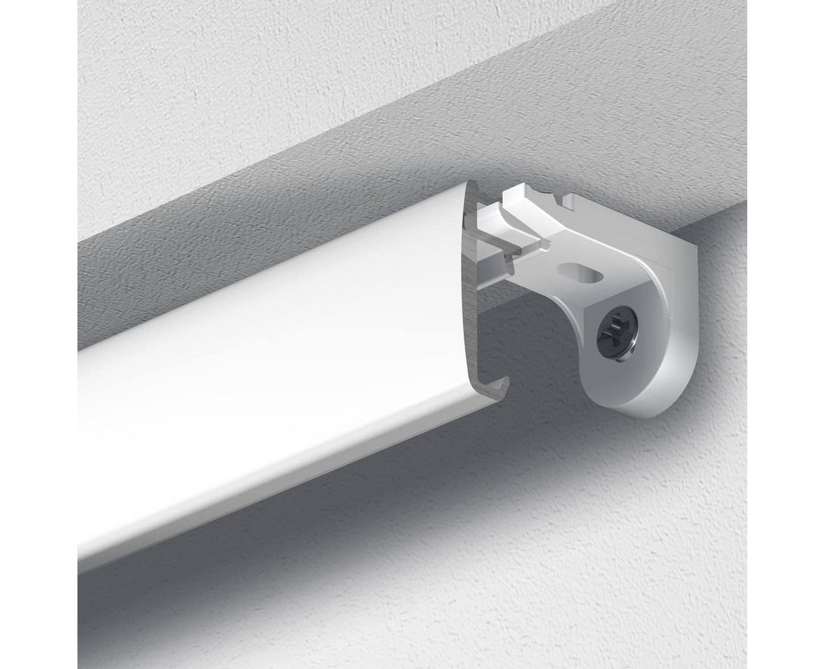 Garduna Gardinenschiene Garduna SmartGlide!, Gardinenschiene Silber, 1-läufig, gebohrt, Aluminium – Bild 5 von 5