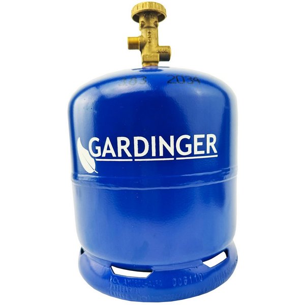 GARDINGER Gas Propangasflasche Profill 907 2,5 kg ungefüllt Sicherheitsventil, Sicherheitsventil, befüllbar, propantauglich