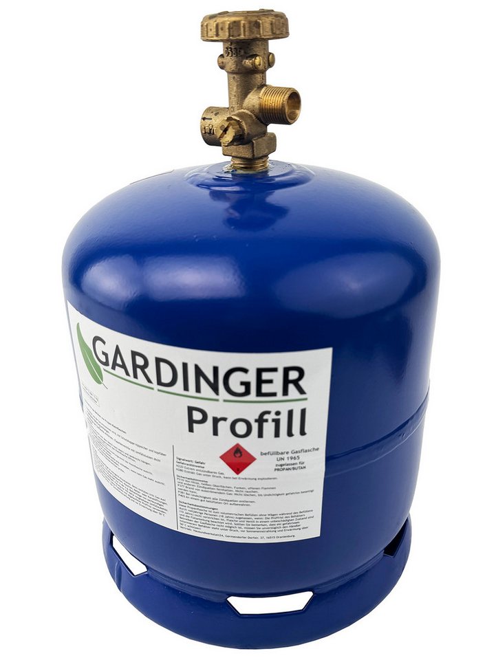 GARDINGER Gas Propangasflasche Profill 907 2,5 kg ungefüllt Sicherheitsventil, Sicherheitsventil, befüllbar, propantauglich – Bild 2 von 5