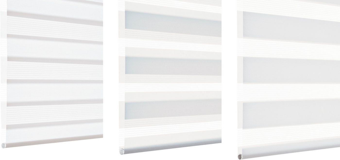 Doppelrollo mit Aluminiumkassette, GARDINIA, Lichtschutz, mit Bohren, freihängend, verschraubt, Hochwertige Optik und Staubschutz – Bild 3 von 5