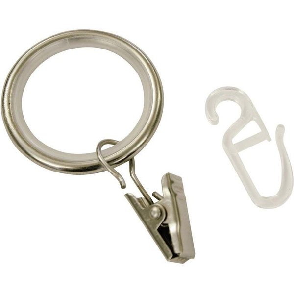 GARDINIA Gardinenring Ally, Gardinenstangen, (Set, 10-St), Serie Gardinenstangen-Set Ally Ø 19 mm
