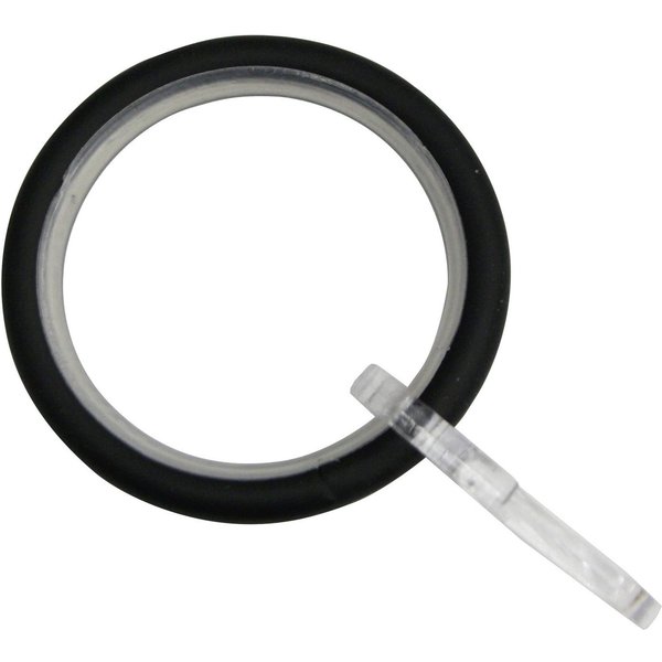 GARDINIA Gardinenring mit Gleiteinlage, (10-St), Serie Gardinenstangen Set 1-Lauf Zylinder Ø 22/25 mm