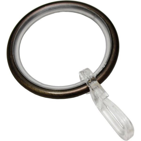 GARDINIA Gardinenring mit Gleiteinlage, (10-St), Serie Gardinenstangen Set 1-Lauf Zylinder Ø 22/25 mm