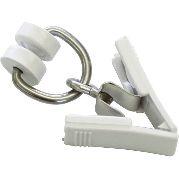 GARDINIA Gardinenring T-Rollringe mit Klammer, T-Schienen, (20-St), Serie T-Schiene