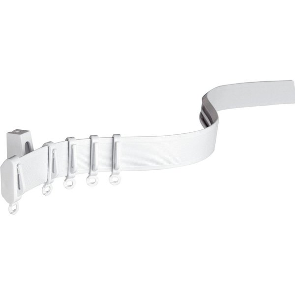 GARDINIA Gardinenschiene Vorhangschiene Flexline Komplett-Set, Fixmaß, mit Bohren, 1-läufig